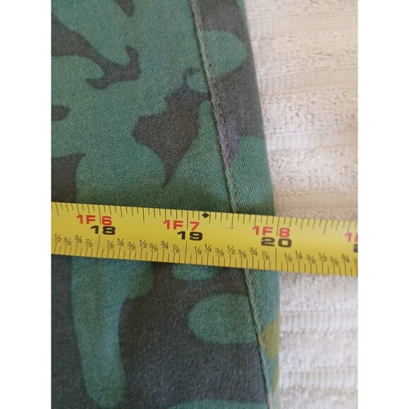 Cabi Womens Jeans Clover Camo Skinny Denim Green Mid Rise Ankle Zipper Size 6 - Picture 12 of 16